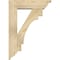 Ekena Millwork Merced Traditional Rough Sawn Bracket w/ Offset Brace, Douglas Fir, 6"W x 20"D x 28"H BKT0604X20X28MRC01RDF - alternate 4
